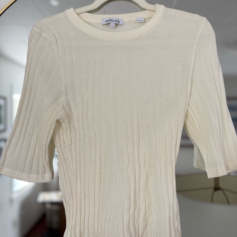 Veronica Beard merino wool crew neck sweater - Picture 3 of 4